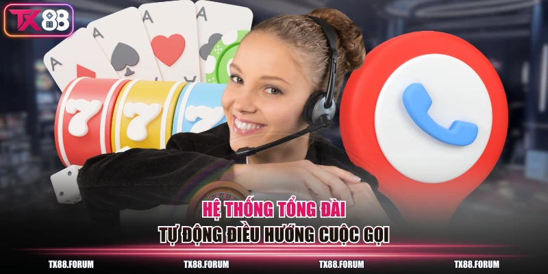 Hệ thống tổng đài tự động điều hướng cuộc gọi